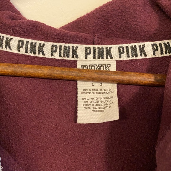 PINK Maroon Half Zip - Picture 2 of 4